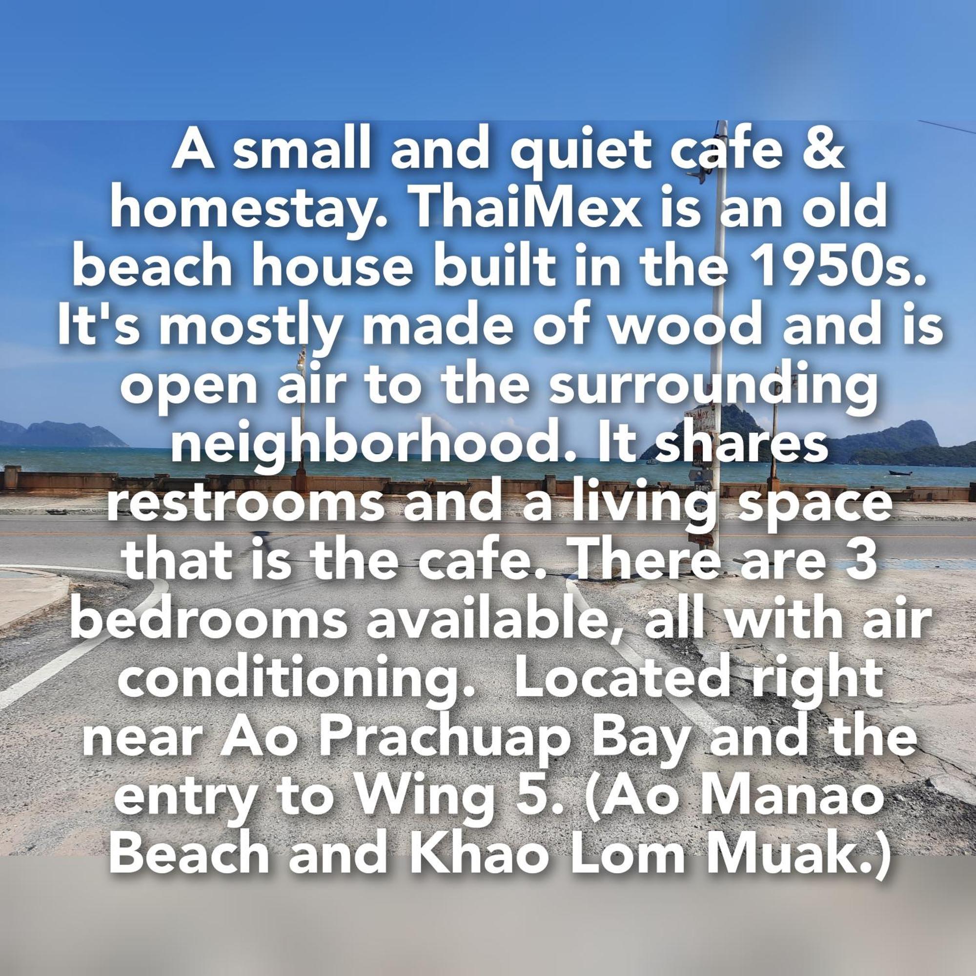 Thaimex Cafe & Homestay Backpackers- Adults Only Prachuap Khiri Khan Exterior foto